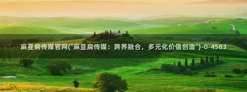 麻豆呀传媒官网:麻豆腐传媒官网(\
